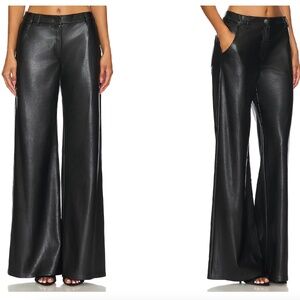 NEW Amanda Uprichard Lennon Pants in XS - leather wide leg pant